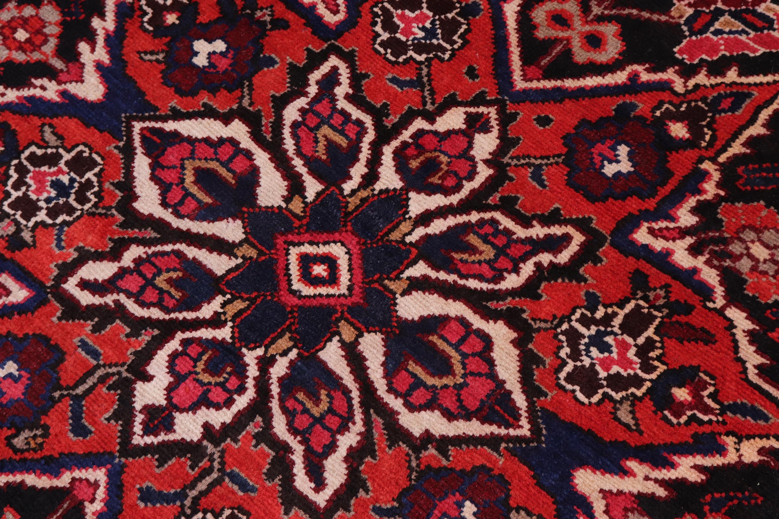 handmade Traditional Heriz Burgundy Beige Hand Knotted RECTANGLE 100% WOOL area rug 10 x 12