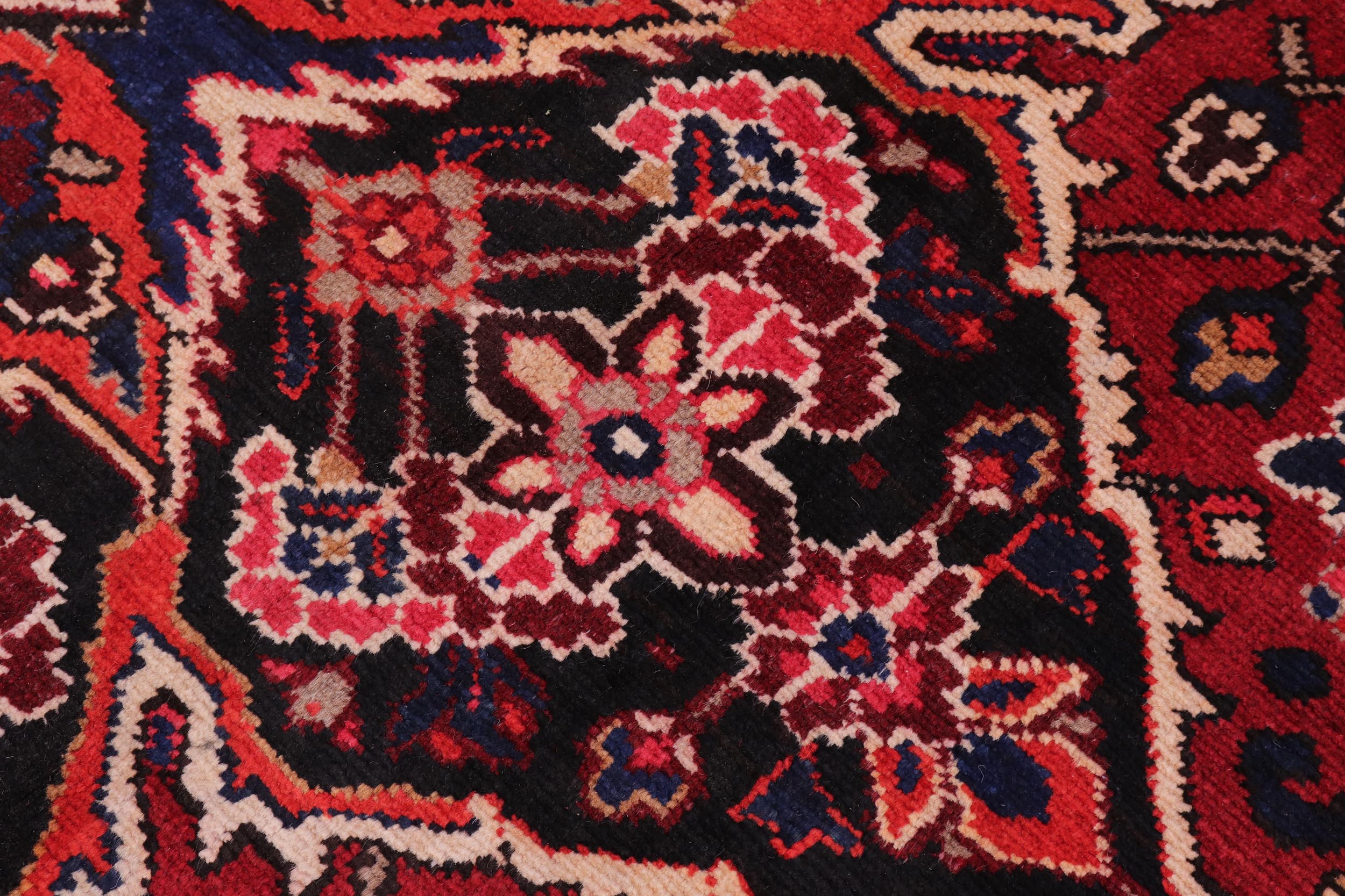 handmade Traditional Heriz Burgundy Beige Hand Knotted RECTANGLE 100% WOOL area rug 10 x 12