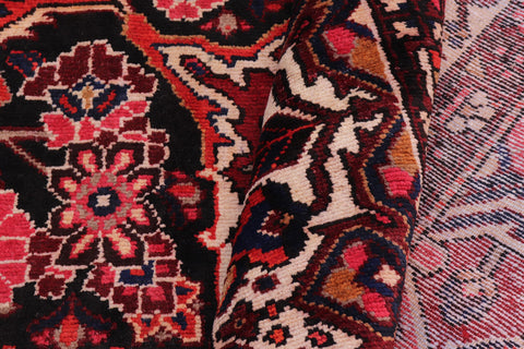 handmade Traditional Heriz Burgundy Beige Hand Knotted RECTANGLE 100% WOOL area rug 10 x 12