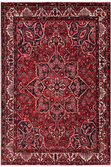 handmade Traditional Heriz Burgundy Beige Hand Knotted RECTANGLE 100% Wool Pile area rug 10x12