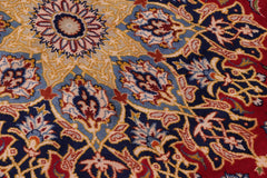 handmade Traditional Kashan Red Blue Hand Knotted RECTANGLE 100% WOOL area rug 10 x 13