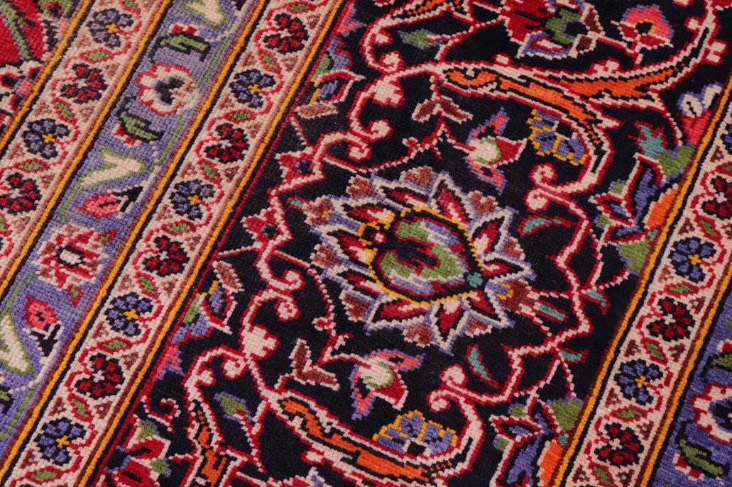 Traditional handmade Persian vintage distressed Red Blue Hand Knotted RECTANGLE 100% WOOL area rug 10 x 13