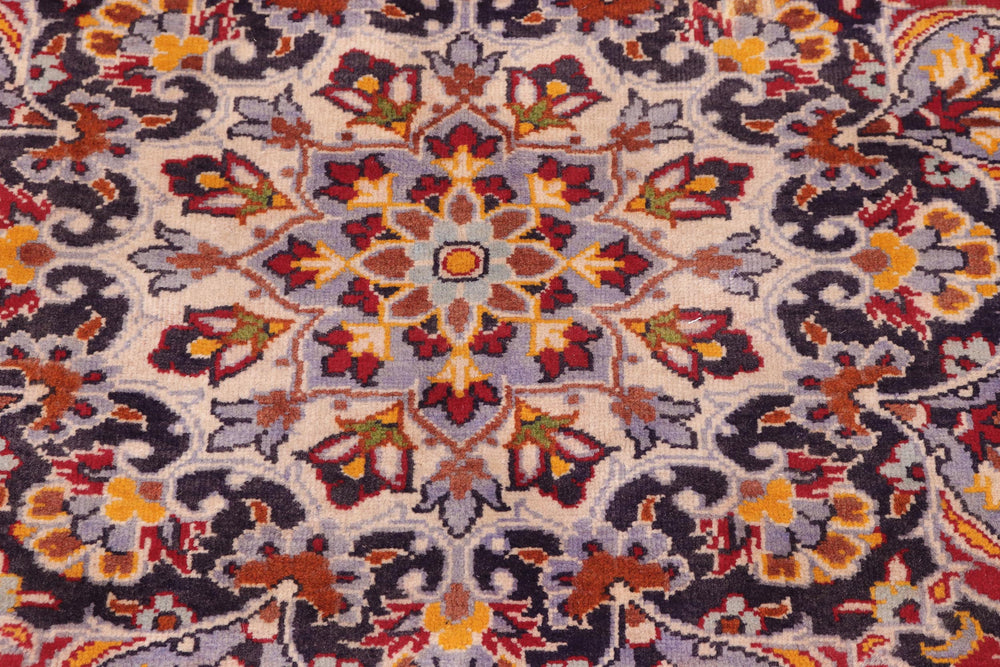 handmade Traditional Kashan Red Blue Hand Knotted RECTANGLE 100% WOOL area rug 10 x 12