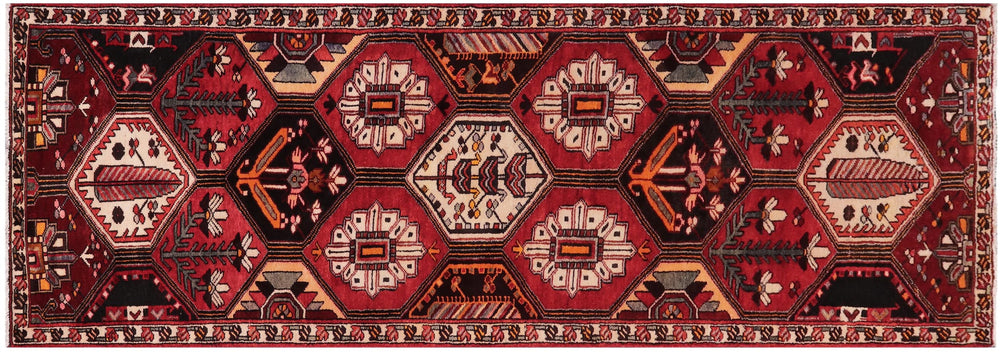 handmade Traditional Tabriz Red Rust Hand Knotted RUNNER 100% WOOL area rug 4 x 10