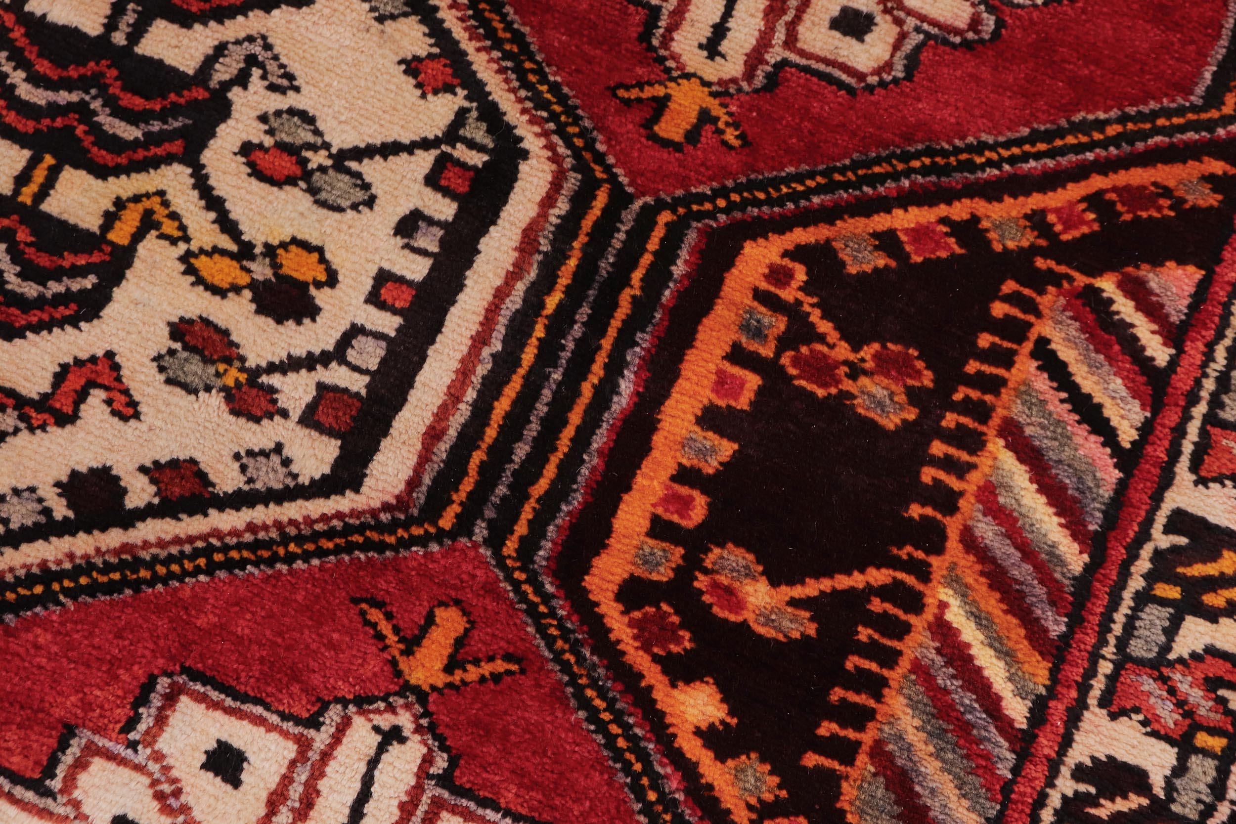 handmade Traditional Tabriz Red Rust Hand Knotted RUNNER 100% WOOL area rug 4 x 10
