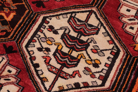 handmade Traditional Tabriz Red Rust Hand Knotted RUNNER 100% WOOL area rug 4 x 10