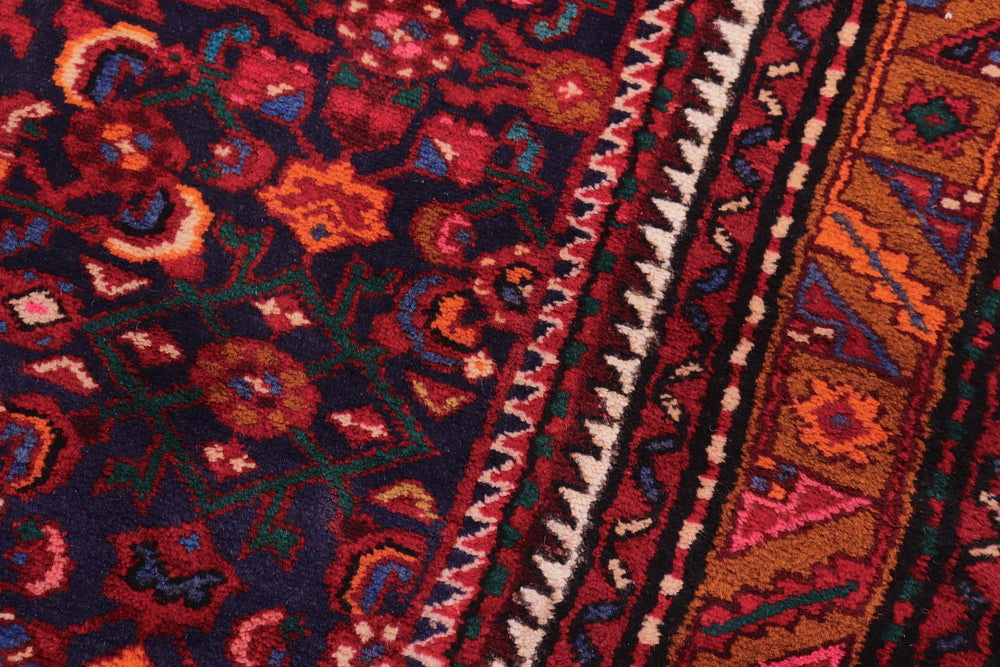 handmade Traditional Tabriz Blue Red Hand Knotted RUNNER 100% WOOL area rug 4 x 10