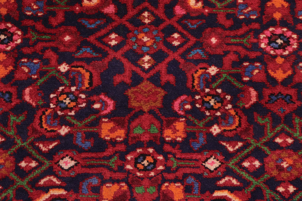 handmade Traditional Tabriz Blue Red Hand Knotted RUNNER 100% WOOL area rug 4 x 10