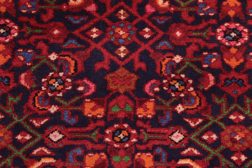 handmade Traditional Tabriz Blue Red Hand Knotted RUNNER 100% Wool Pile area rug 4x10