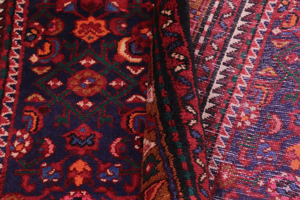 handmade Traditional Tabriz Blue Red Hand Knotted RUNNER 100% Wool Pile area rug 4x10