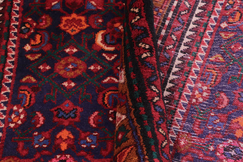 handmade Traditional Tabriz Blue Red Hand Knotted RUNNER 100% WOOL area rug 4 x 10