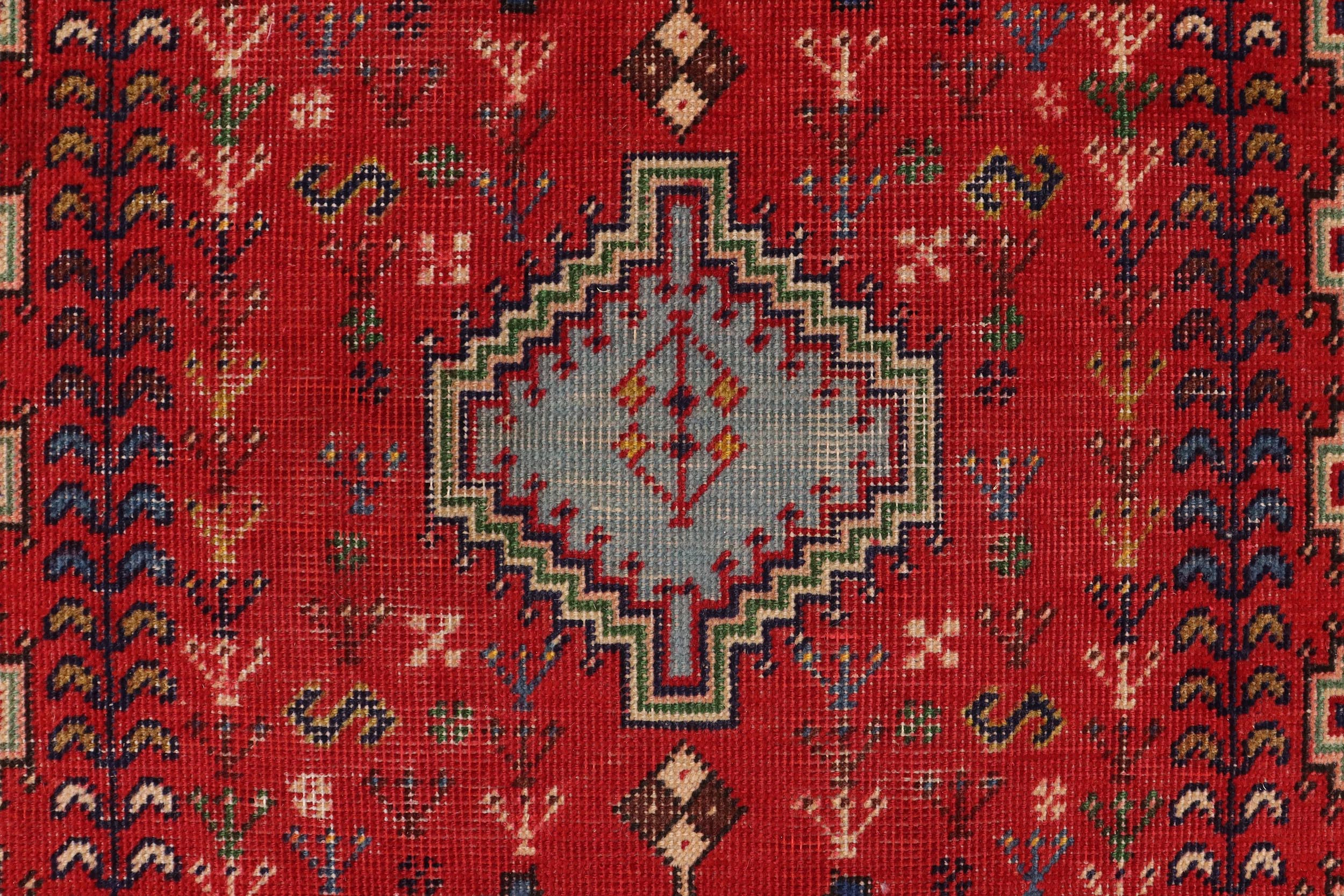handmade Traditional Tabriz Red Beige Hand Knotted RUNNER 100% WOOL area rug 3 x 6