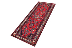handmade Traditional Kashan Red Beige Hand Knotted RUNNER 100% WOOL area rug 3 x 9