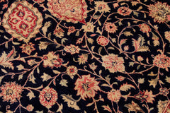 handmade Traditional Ardbeel Blue Red Hand Knotted RECTANGLE 100% WOOL area rug 9x12