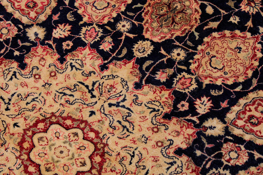 handmade Traditional Ardbeel Blue Red Hand Knotted RECTANGLE 100% WOOL area rug 9x12