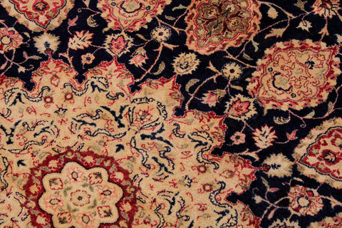 handmade Traditional Ardbeel Blue Red Hand Knotted RECTANGLE 100% WOOL area rug 9x12