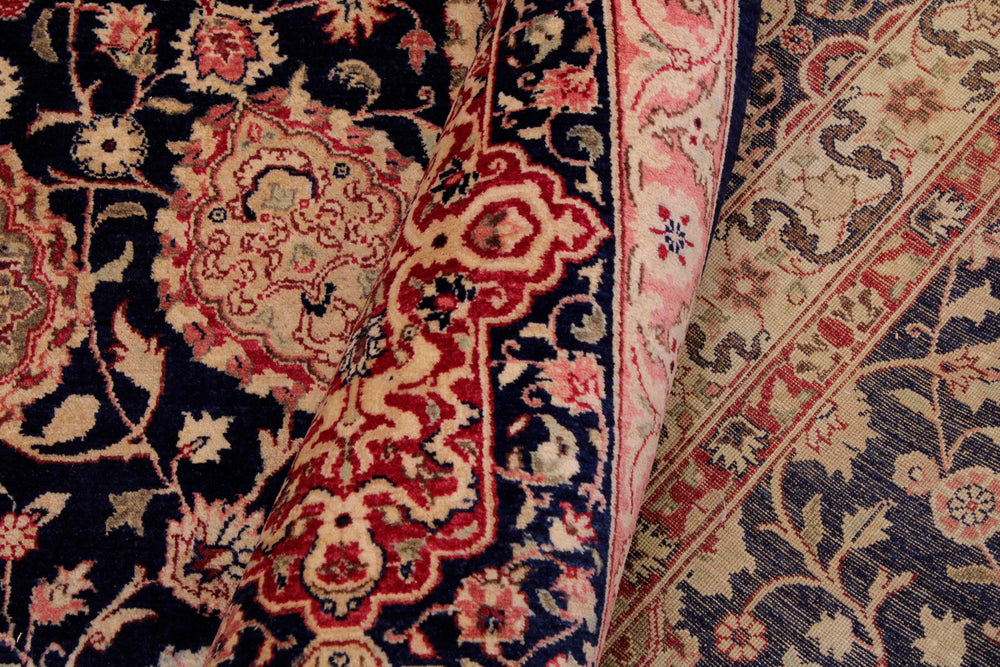 handmade Traditional Ardbeel Blue Red Hand Knotted RECTANGLE 100% WOOL area rug 9x12