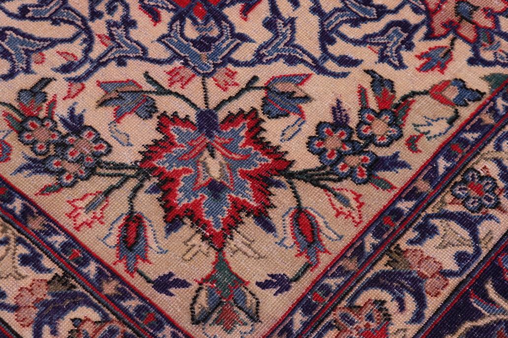 Traditional handmade Persian vintage distressed Red Blue Hand Knotted RECTANGLE 100% WOOL area rug 10 x 16