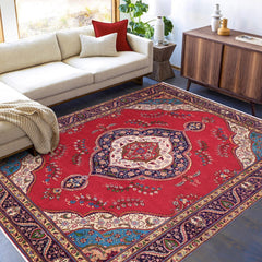 handmade Traditional Tabriz Red Blue Hand Knotted RECTANGLE 100% WOOL area rug 10 x 13