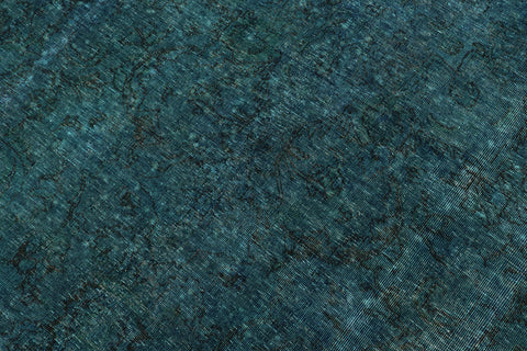 handmade Modern Over Dyed Green Black Hand Knotted RECTANGLE 100% WOOL area rug 10' x 13'