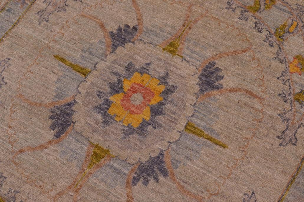 handmade Traditional Kafkaz Gray Lt. Green Hand Knotted RECTANGLE 100% WOOL area rug 9 x 12