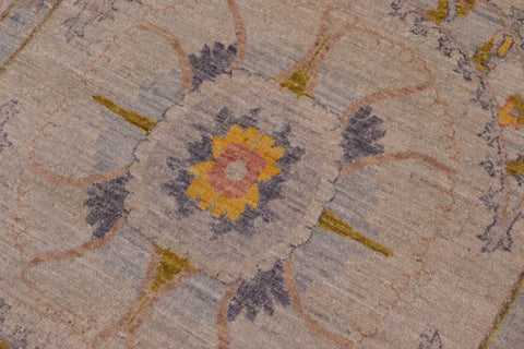 handmade Modern Kafkaz Gray Lt. Green Hand Knotted RECTANGLE 100% WOOL area rug 9' x 12'