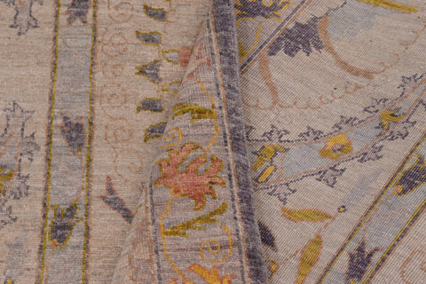 handmade Modern Kafkaz Gray Lt. Green Hand Knotted RECTANGLE 100% WOOL area rug 9' x 12'