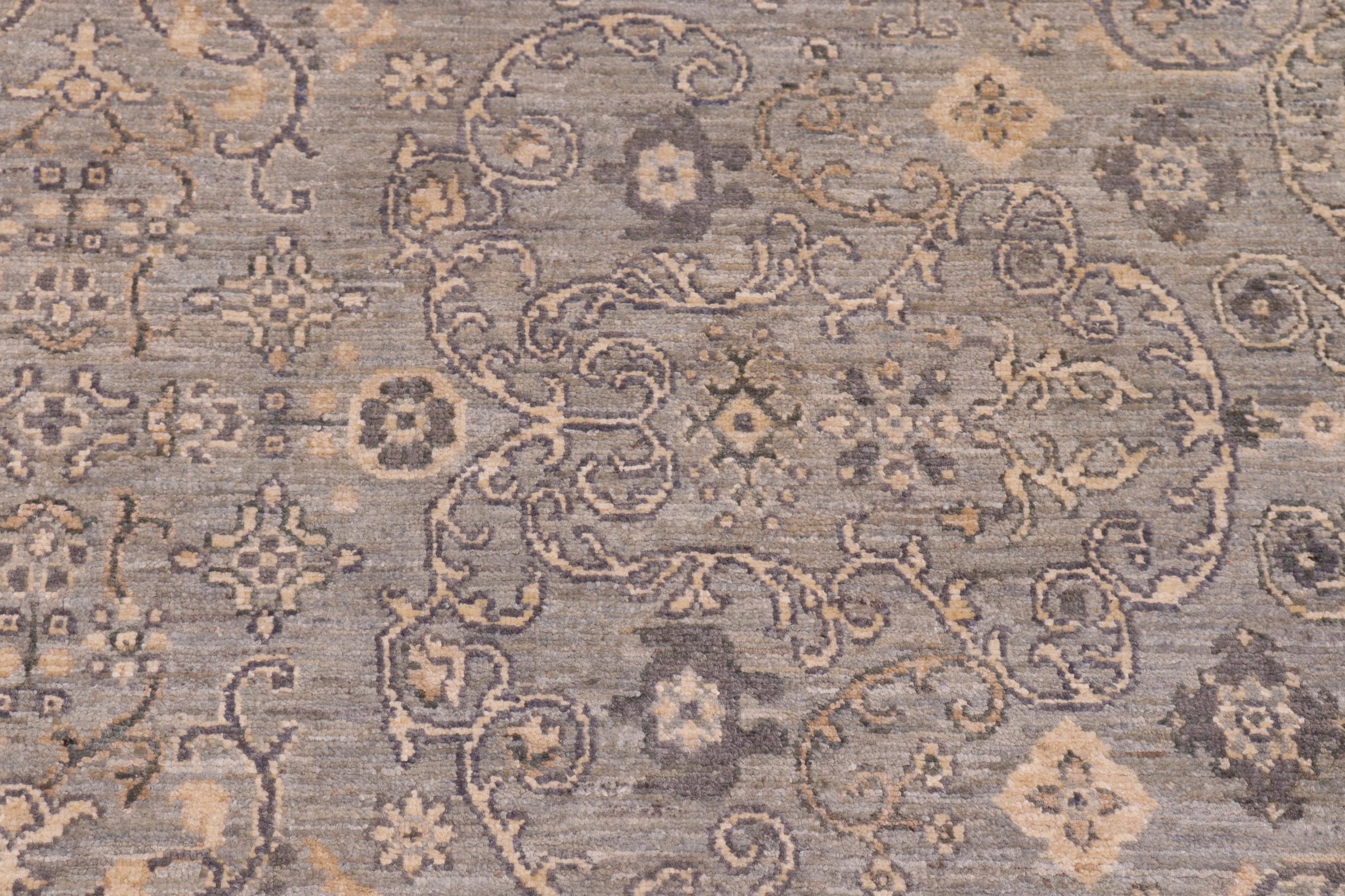 handmade Modern Kafkaz Blue Gray Hand Knotted RECTANGLE 100% WOOL area rug 8' x 10'