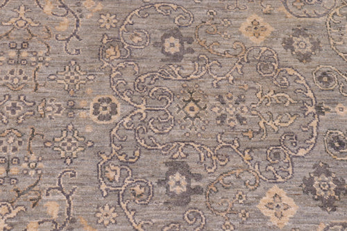 handmade Modern Kafkaz Blue Gray Hand Knotted RECTANGLE 100% WOOL area rug 8' x 10'