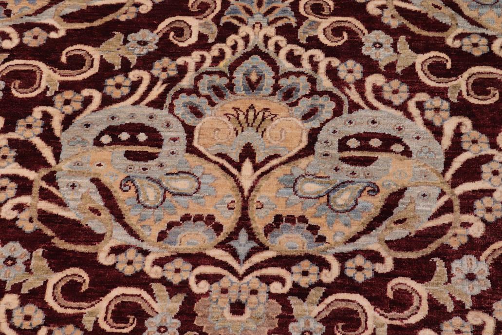 handmade Transitional Kafkaz Red Blue Hand Knotted RECTANGLE 100% WOOL area rug 8 x 10