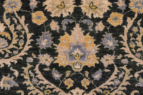 handmade Modern Kafkaz Gray Blue Hand Knotted RECTANGLE 100% WOOL area rug 7' x 9'