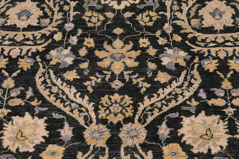 handmade Modern Kafkaz Gray Blue Hand Knotted RECTANGLE 100% WOOL area rug 7' x 9'