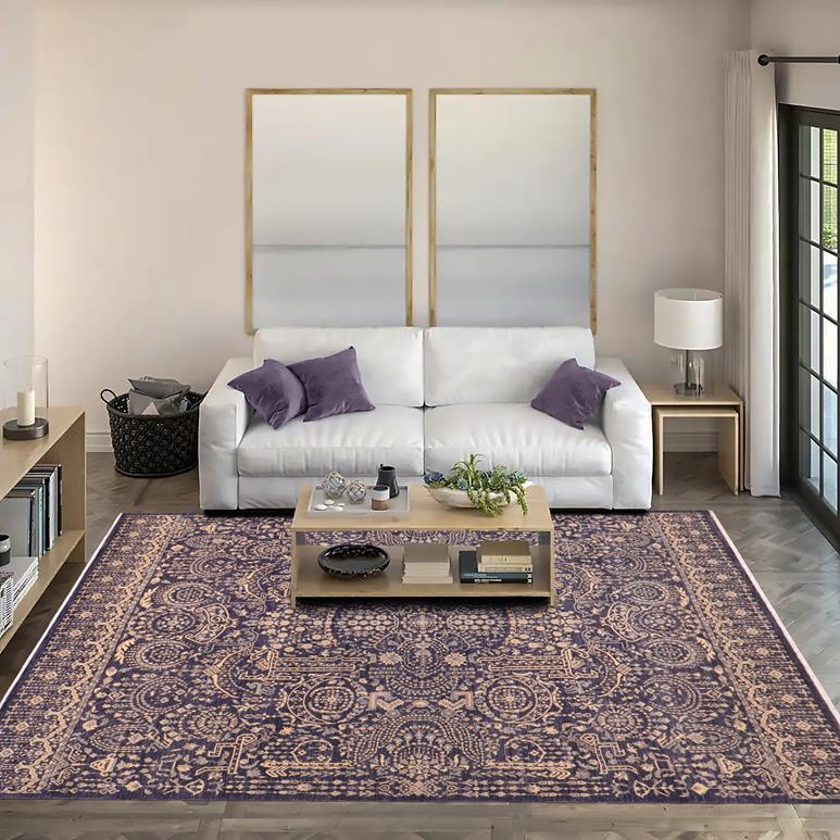 handmade Traditional Kafkaz Blue Gray Hand Knotted RECTANGLE 100% WOOL area rug 9 x 12