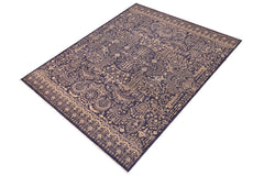 handmade Traditional Kafkaz Blue Gray Hand Knotted RECTANGLE 100% WOOL area rug 9 x 12