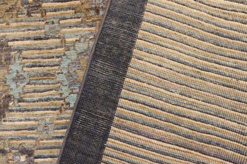 handmade Modern Kafkaz Gray Blue Hand Knotted RECTANGLE 100% WOOL area rug 5  x 7 