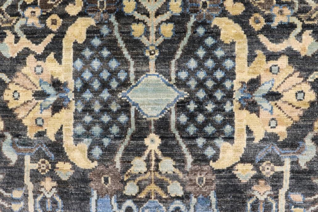 handmade Traditional Kafkaz Gray Blue Hand Knotted RECTANGLE 100% WOOL area rug 4 x 6