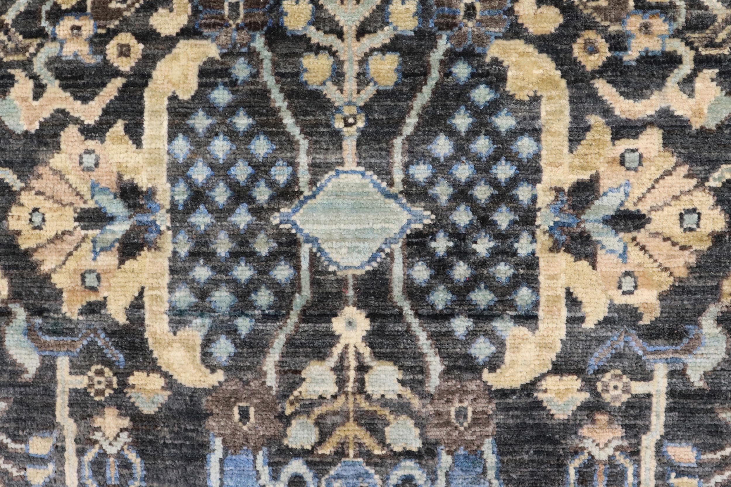 handmade Traditional Kafkaz Gray Blue Hand Knotted RECTANGLE 100% WOOL area rug 4x6