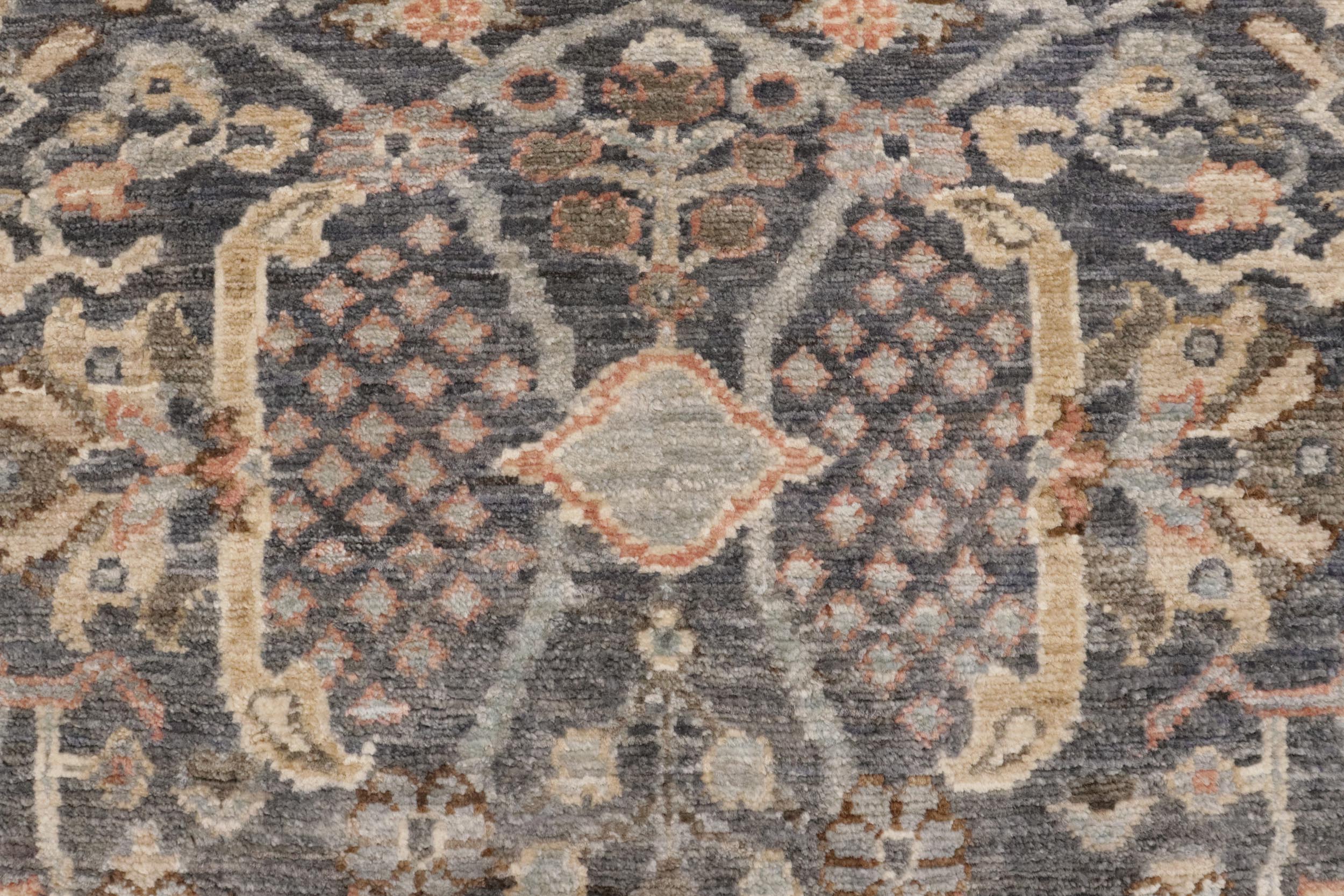 handmade Traditional Kafkaz Gray Rust Hand Knotted RECTANGLE 100% WOOL area rug 4x6