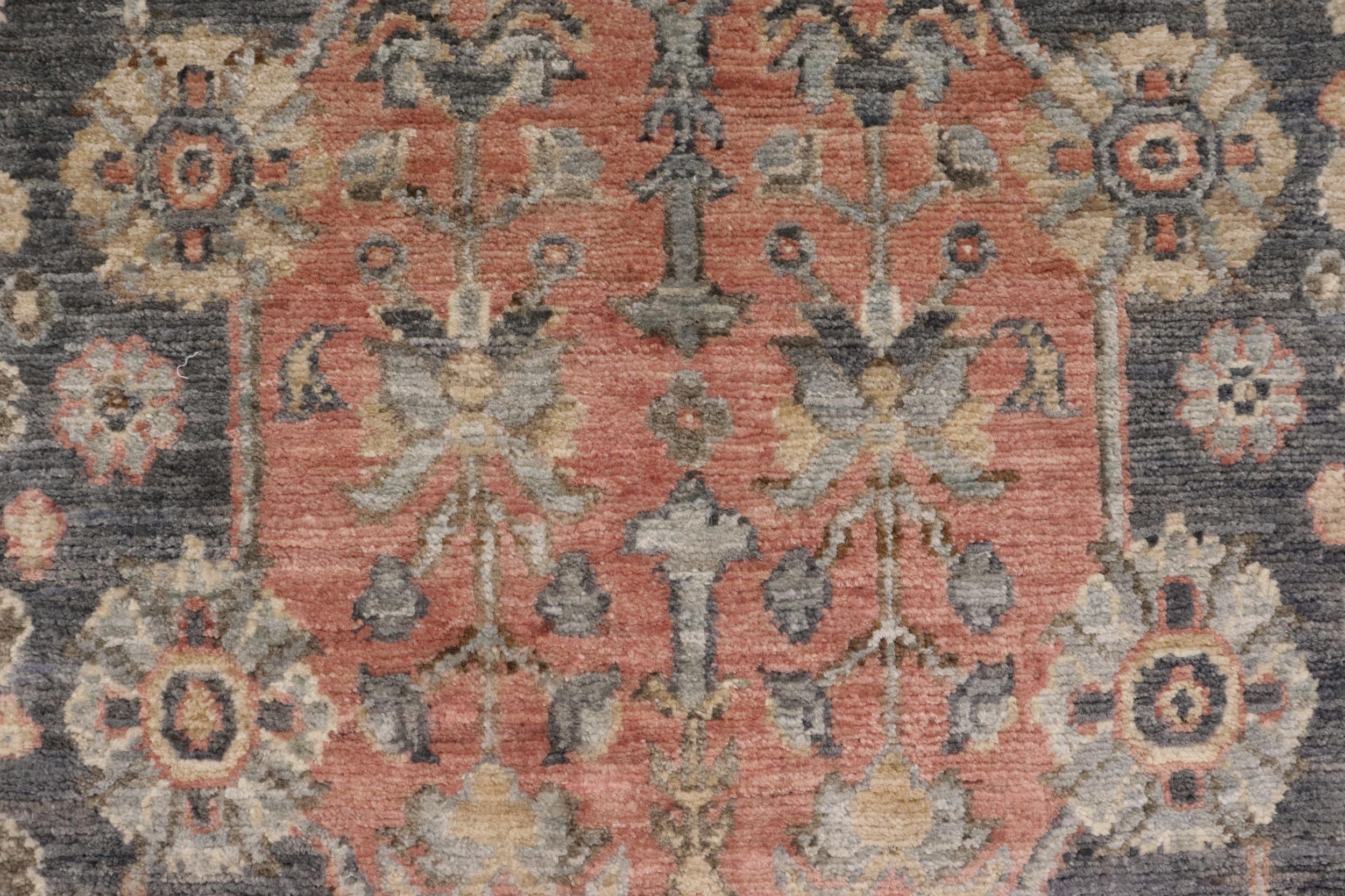 handmade Traditional Kafkaz Gray Rust Hand Knotted RECTANGLE 100% WOOL area rug 4x6