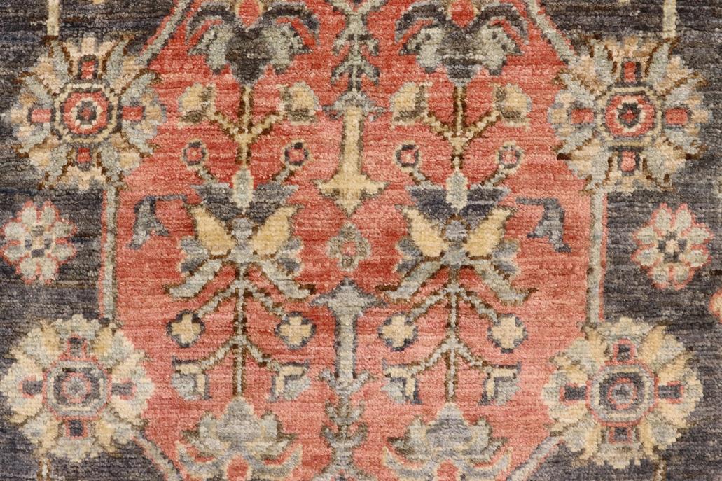 handmade Traditional Kafkaz Gray Tan Hand Knotted RECTANGLE 100% WOOL area rug 4 x 6