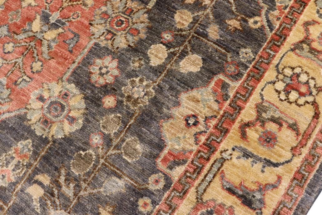 handmade Traditional Kafkaz Gray Tan Hand Knotted RECTANGLE 100% WOOL area rug 4 x 6