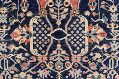 handmade Traditional Kafkaz Blue Brown Hand Knotted RECTANGLE 100% WOOL area rug 4x6