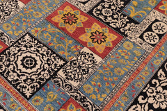 handmade Transitional Kafkaz Rust Black Hand Knotted RECTANGLE 100% WOOL area rug 8 x 10