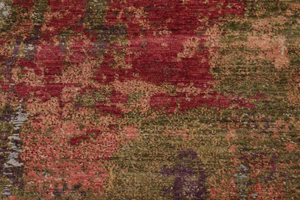 handmade Modern Modern Blue Beige Hand Knotted RECTANGLE WOOL&SILK area rug 8 x 11