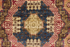 handmade Geometric Mamluk Blue Pink Hand Knotted RECTANGLE 100% WOOL area rug 2 x 3