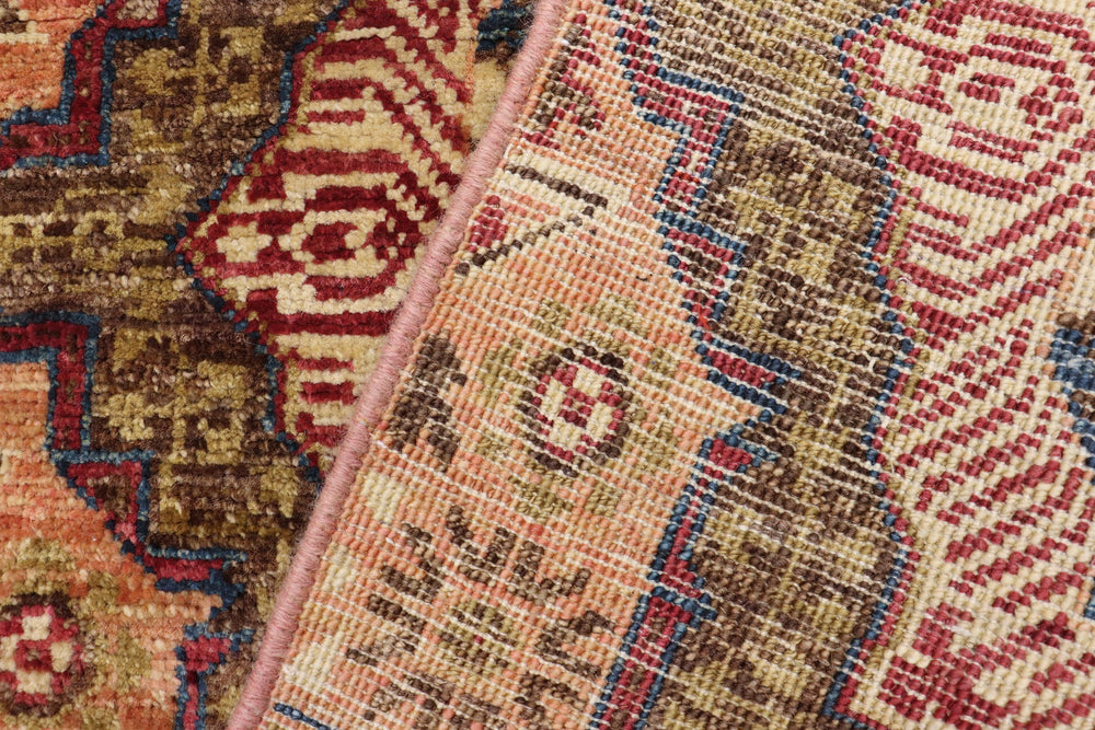 handmade Geometric Mamluk Blue Pink Hand Knotted RECTANGLE 100% WOOL area rug 2 x 3