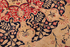 Vintage Porsche Red/Tan Wool Rug - 9'0'' x 12'0''