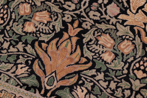 handmade Transitional Snakehead Black Gold Hand Knotted RECTANGLE 100% WOOL area rug 8x10