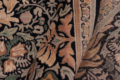 handmade Transitional Snakehead Black Gold Hand Knotted RECTANGLE 100% WOOL area rug 8x10