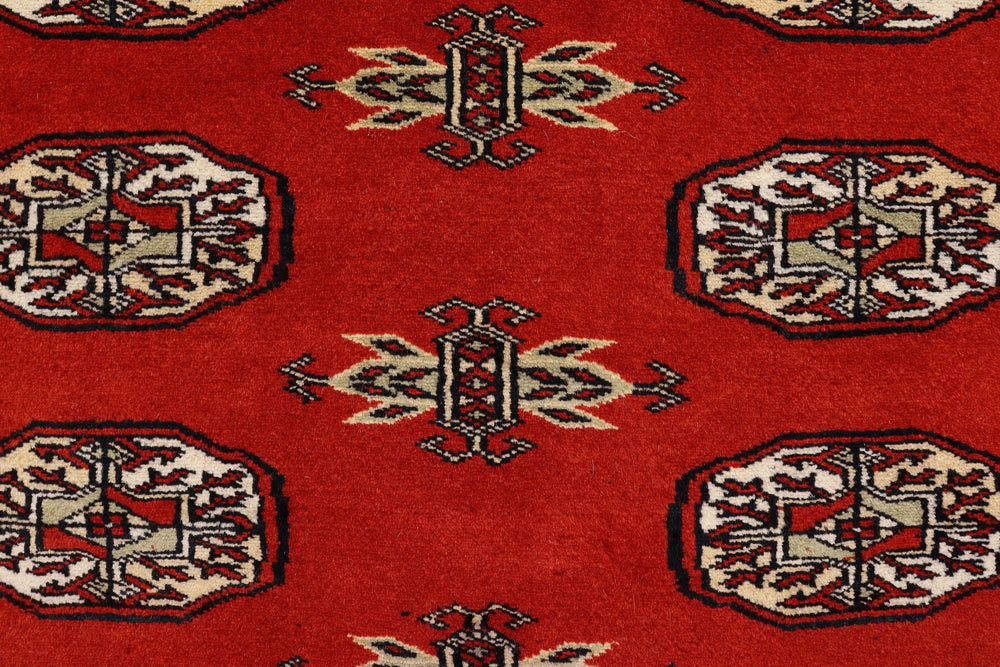 handmade Geometric Bokhara Rust Beige Hand Knotted RECTANGLE 100% WOOL area rug 4X6